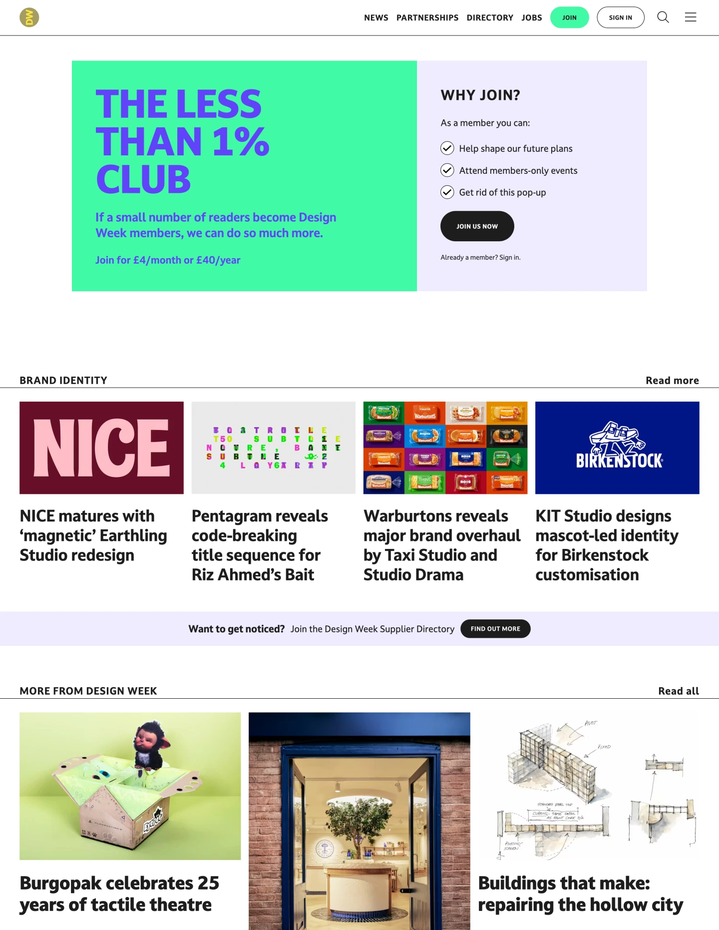 Homepage magazine